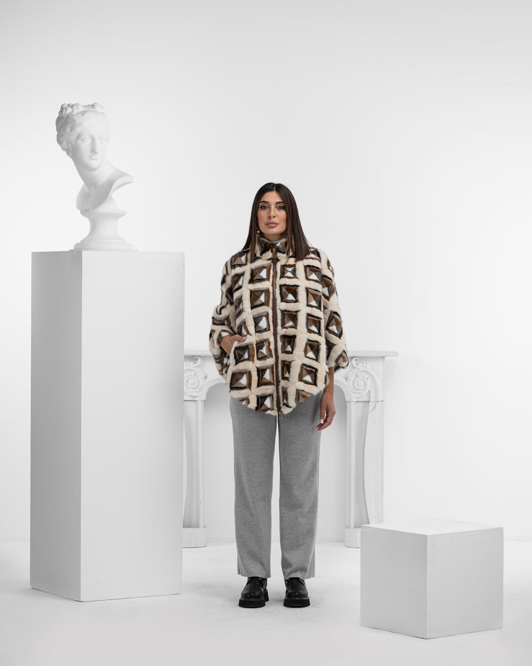 LAS VEGAS - VISONE JACQUARD FRECCE