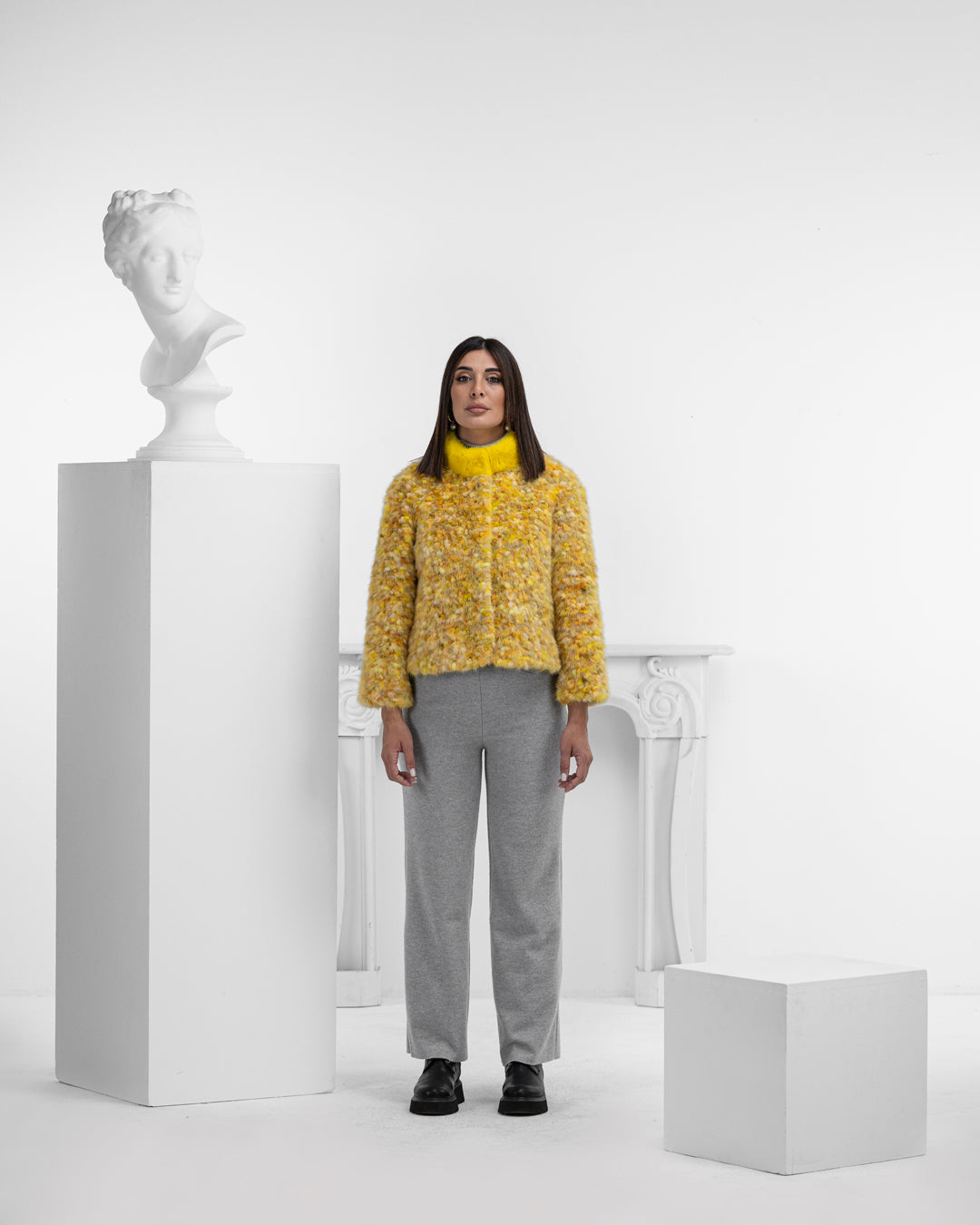 VIOLA PIXEL GIALLO- VISONE PIXEL